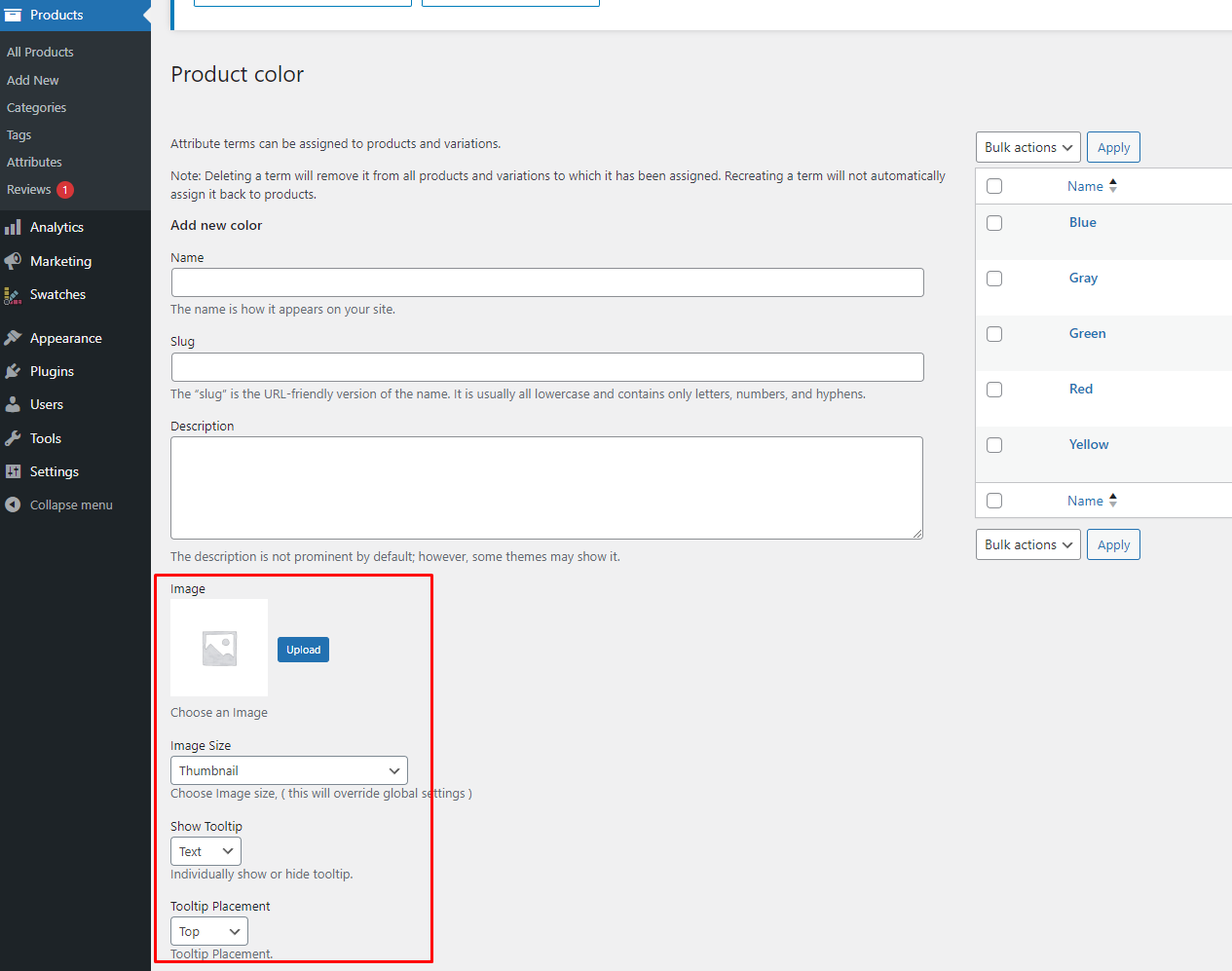 Product Attribute (Taxonomy) Term: Create / Edit / Configure - ZQE
